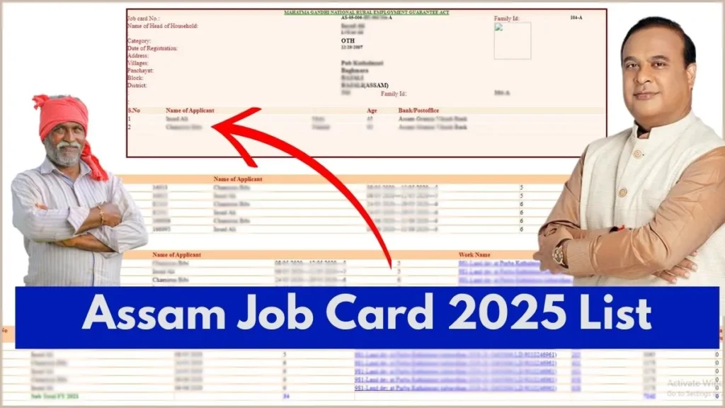 Assam Job Card 2025 List